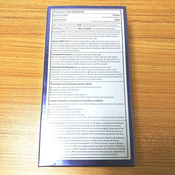 Foam Minoxidil 5% Sunheal Hair & Beard Growth Kit Men & Women 60g For Hair Loss - Picture 3 of 3